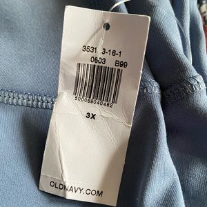 Blue-gray High Waisted Crop Leggings